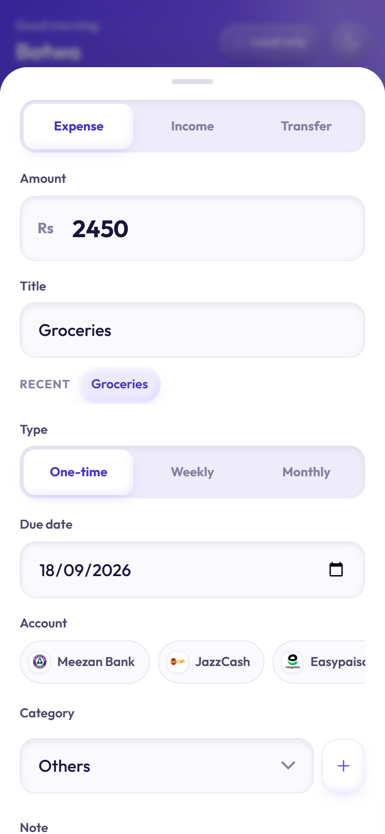 Batwa — Personal Budget screenshot